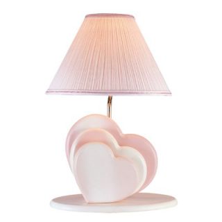 Lite Source Heart Table Lamp in Pink   3HT30108