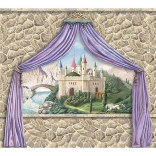 Walls Enchanted Kingdom Castle Canopy Mural in Multi