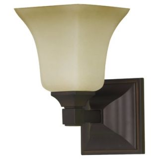 Feiss American Foursquare One Light Wall Sconce   VS12401 ORB
