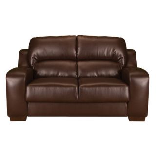 World Class Furniture Concord Bonded Leather Stationary Loveseat
