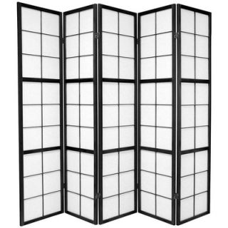 Oriental Furniture Mado Traditional Asian Room Divider in Black