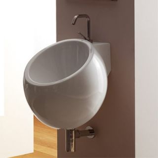 Scarabeo by Nameeks Planet 50 Wall Mounted Bathroom Sink in White