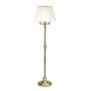 House of Troy Newport Four Light Floor Lamp in Antique Brass   N603