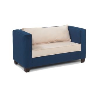 Hannah Baby Kids Modern Sofa in Navy Blue and Beige