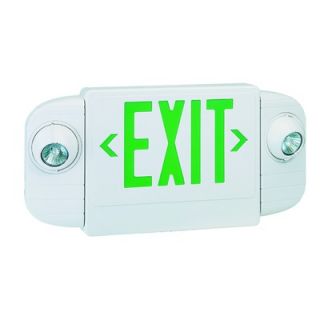 Exit/Emergency Combo Halogen Light in Green   RXEL20GW E