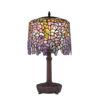 Tiffany Purple Wisteria 1 Light Table Lamp