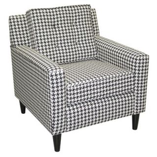 Skyline Furniture Cube Chair with Berne Style in Black