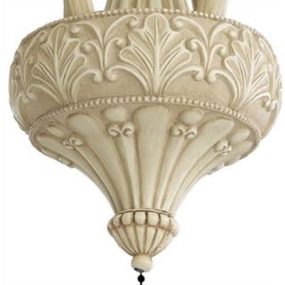 Monte Carlo Fan Company 2.25 Neck Four Light Ornate Ceiling Fan