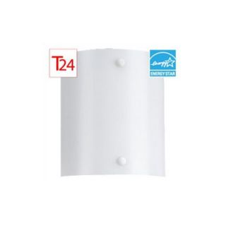 Sea Gull Lighting 10.5 Compact Fluorescent Wall Light in White
