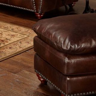 Newport Upholstery Aspen Blended Leather Ottoman   N2500.0717 26