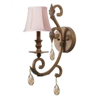 Crystorama Royal Wall Sconce in Florentine Bronze   6901 FB CL MWP