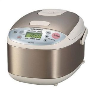 Zojirushi Micom 3 Cup Rice Cooker and Warmer in Stainless Steel   NS