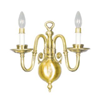 Livex Lighting Beacon Hill Wall Sconce in Polished Brass
