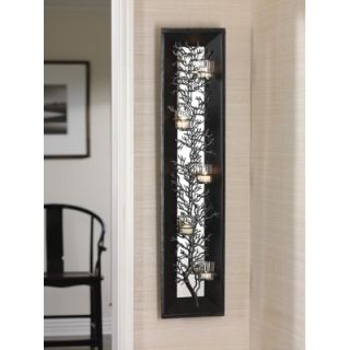Zodax Five Light Coral Design Metal Wall Sconce with Mirror