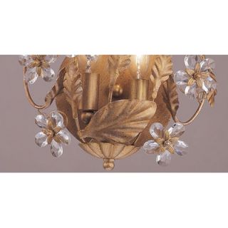 Crystorama Abbie Wall Sconce in Gold Leaf