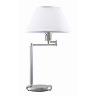 House of Troy Home Office Swing Arm Desk Lamp in Satin Nickel