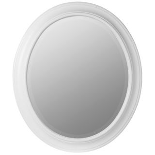 ZPS1041Chelsea Oval Mirror in Chespeake White Finish