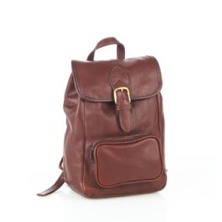 Aston Leather Small Backpack with Front Pocket   501   BP