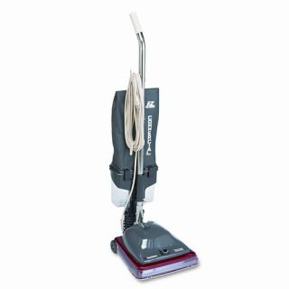 Sanitaire Commercial Lightweight Bagless Upright Vacuum, 14lbs, GY/RD
