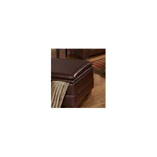 Simmons Upholstery Sebring Bonded Leather Storage Ottoman