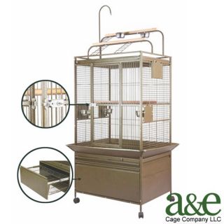 Small Deluxe Play Top Bird Cage with Storage Drawer