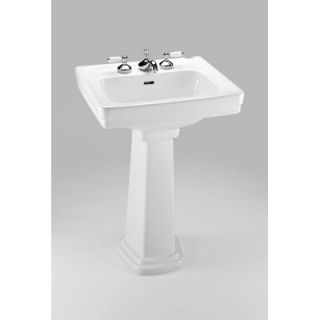 Toto Promenade Pedestal Bathroom Sink with Deep Bowl   LPT532.8N