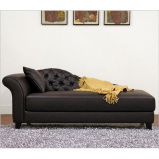 Wholesale Interiors Baxton Studio Bonded Leather Chaise Lounge   A