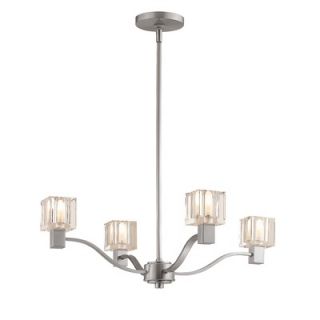 Access Lighting Astor 4 Light Chandelier with Crystal Glass   23835