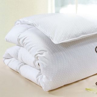 Wildon Home ® Polka Dot Cotton Goose Down Comforter in White   DTO