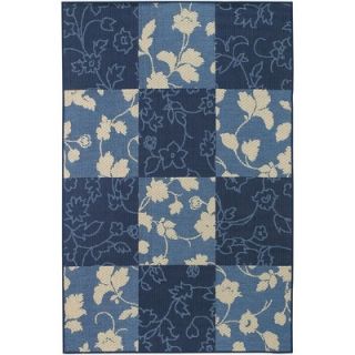 Chandra Rugs Plaza Blue Floral Rug   PLA10401