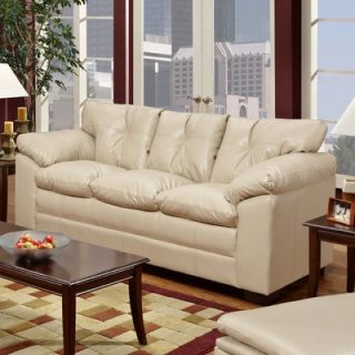 Simmons Upholstery Sebring Bonded Leather Sofa and Loveseat Set