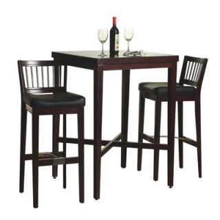 Home Styles 3 Piece Pub Table Set in Cherry Finish   5987 358