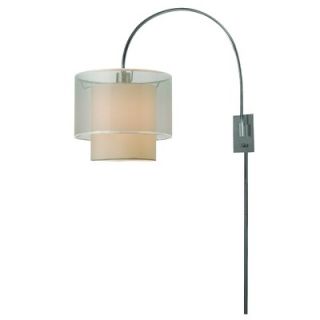 Trend Lighting Corp. Brella One Light Arc Wall Lamp in Brushed Nickel