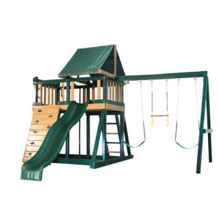 Congo Monkey Playsystem #1 with Swing Beam in Green / Brown