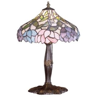 Meyda Tiffany Tiffany Floral Art Glass Wisteria Accent Lamp