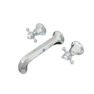 Elements of Design Wall Mounted Sink Faucet with Double Buckingham