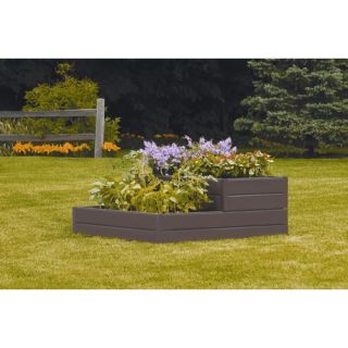 Tiered Raised Square Garden Bed Planter