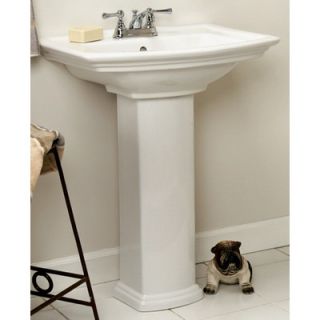 Barclay Washington 460 Pedestal Sink in White   3 381WH / 3 384WH