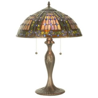 Meyda Tiffany Victorian Tiffany Gothic Fleur De Lis Table Lamp