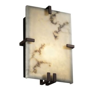 Justice Design Group LumenAria Clips Two Light Wall Sconce