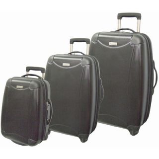 McBrine Luggage Eco friendly ABS Hardsided 3 Piece Spinner Luggage Set