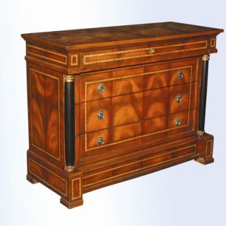 AA Importing Four Drawer Chest in Medium Brown