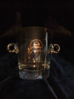 GREENBRIER CRYSTAL ICE BUCKET 6 INCHES TALL GREENBRIER ETCHING NEVER