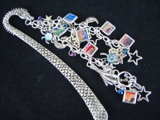 Bookmark Harry Potter with Bracelet Style Charms All Seven Book Covers