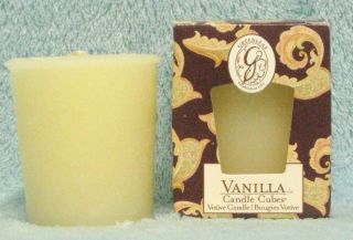 Greenleaf Votive Candle Cube Vanilla Scent Heart Warming Fragrance