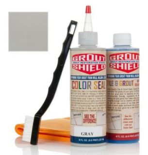 Grout Shield Restoration System Kit Cleaner Color Seal Gray