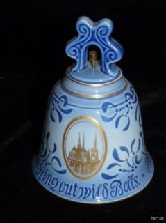 First Edition Bing & Grondahl Christmas Bell 1974 Roskilde Cathedral