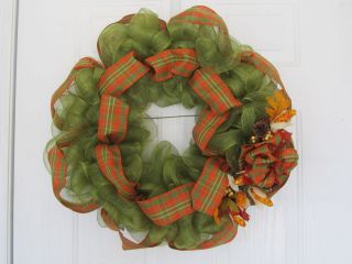 Fall Deco Mesh Wreath 24
