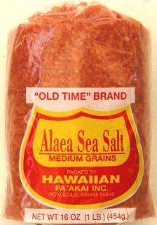 Hawaiian Alaea Red Sea Salt Medium Grains 1 Lb