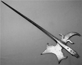 Antique 16th Century European Halberd Blade not Sword